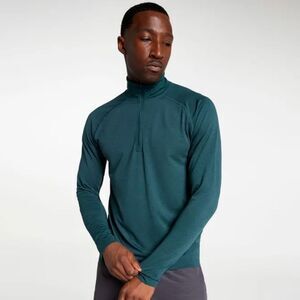 VRST Men's Circuit Seamless 1/4 Zip Pullover Green Dusk Heather Size XL